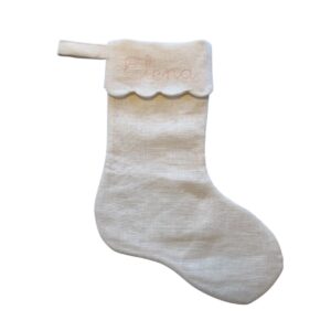 Stickdatei ITH Weihnachtsstrumpf Scallop 36x24 Rahmen – Bild 1