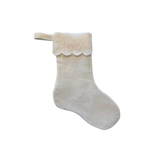 Weihnachtsstrumpf ITH Scallop 30x18 Rahmen – Bild 1