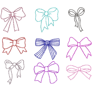 Stickdatei 9 Schleifen 3 Grössen – Bild 1