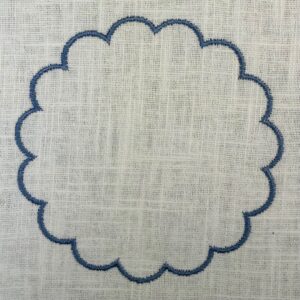 Scallop Rahmen Kreis Satin 4 Grössen – Bild 1