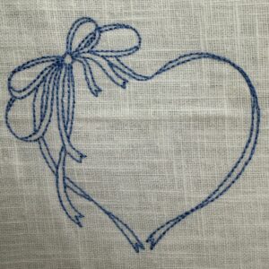 Stickdatei Herzschleife – Bild 1