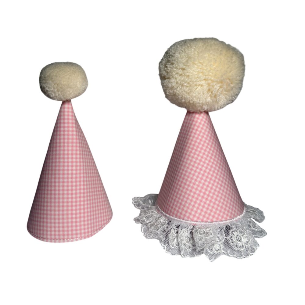 ITH party hat fast stitch and satin embroidery design moneli 3