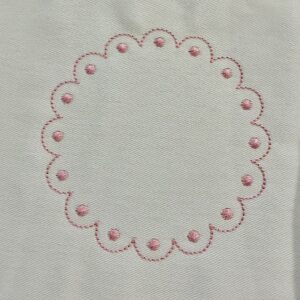 ITH scalloped edge pearl circle - Image 3
