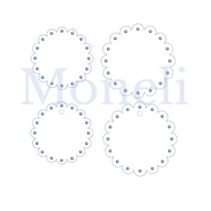 ITH scalloped edge pearl circle - Image 2