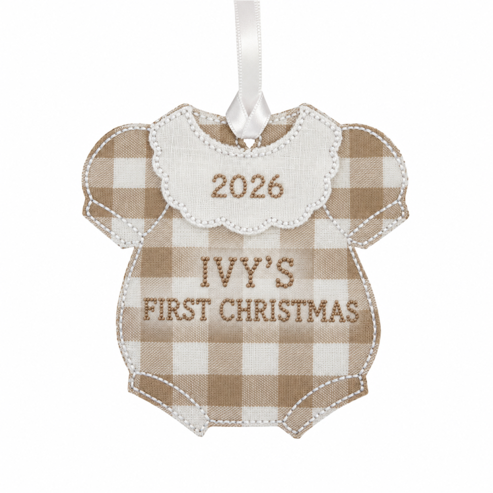 Heirloom Keepsake ornament scallop embroidery design moneli